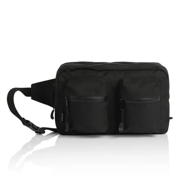AS Colour Recycled Double Waist Bag in black, style 1025