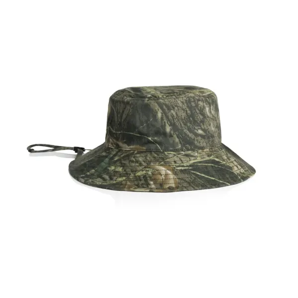 AS Colour Wide Brim Camo Bucket Hat in khaki & olive, style 1172C