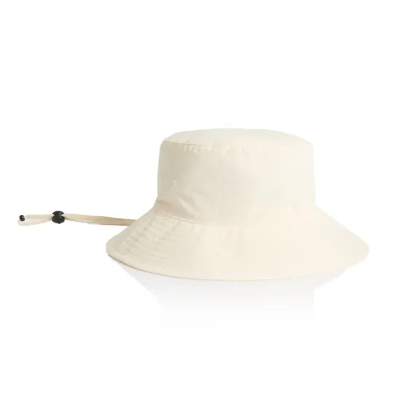 AS Colour Nylon Wide Brim Bucket Hat in beige & natural, style 1174