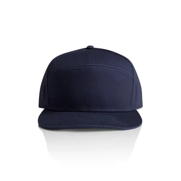 AS Colour Stock 7-Panel Cap in navy, style 1184
