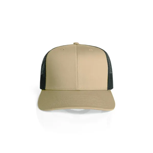 AS Colour Mesh Contrast Trucker Cap in khaki & olive, style 1191