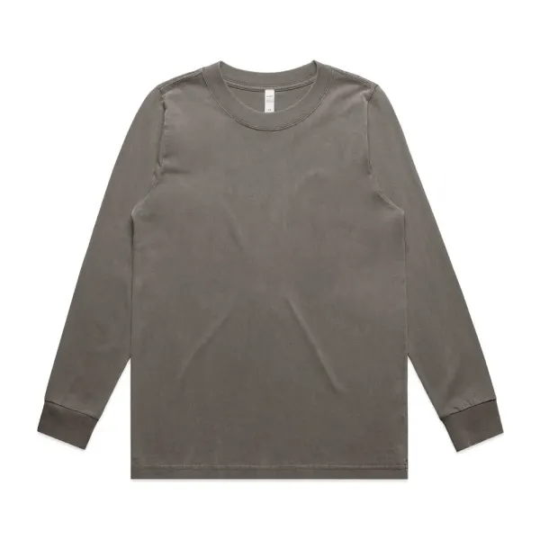 AS Colour Women's Heavy Faded Long Sleeve Tee in grey, style 4083