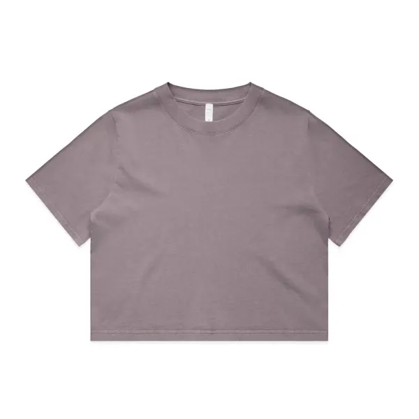 AS Colour Women's Heavy Faded Crop Tee in purple, style 4089