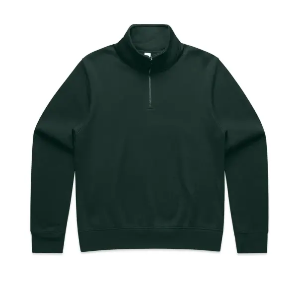 AS Colour Women's Stencil Half Zip Crew in green, style 4125