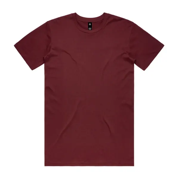 AS Colour Staple Tee in burgundy, style 5001