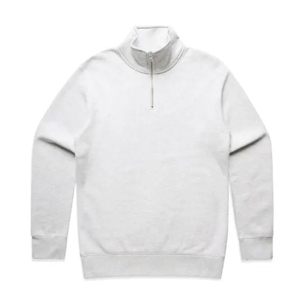 AS Colour Stencil Half Zip Crew in grey, style 5125