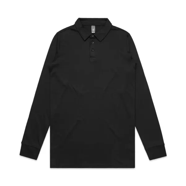 AS Colour Chad Long Sleeve Polo in black, style 5404
