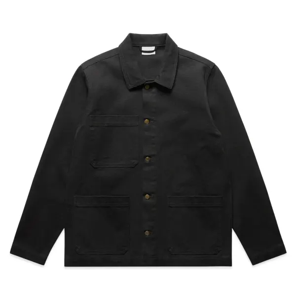 AS Colour Canvas Chore Jacket in black, style 5524