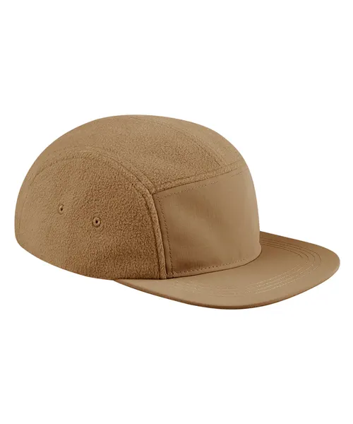 Beechfield Recycled fleece outdoor camper cap in beige & natural, style B220R