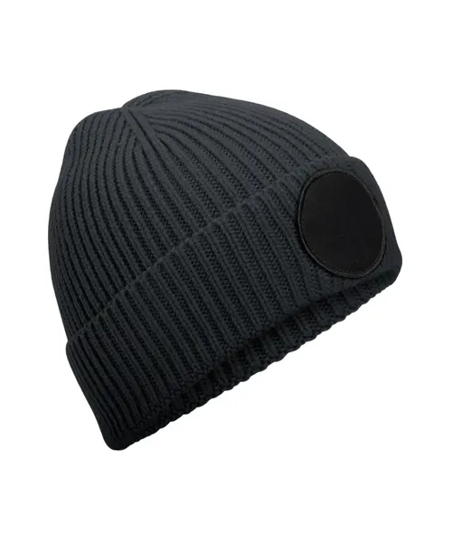 Beechfield Circular fashion patch beanie in grey, style B332R