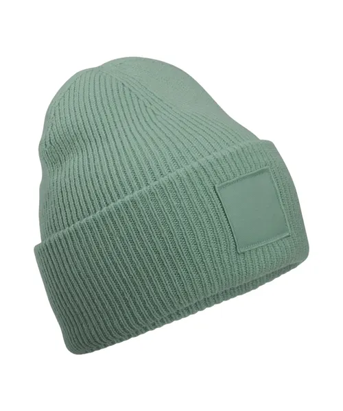 Beechfield Deep-cuffed tonal patch beanie in green, style B336R