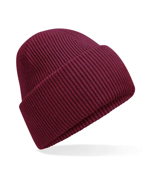 Beechfield Classic engineered deep-cuffed beanie in burgundy, style B385R