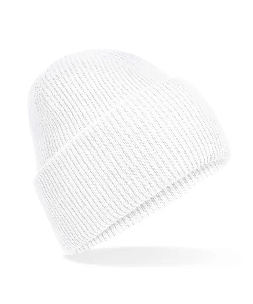 Beechfield Classic engineered deep-cuffed beanie in white, style B385R