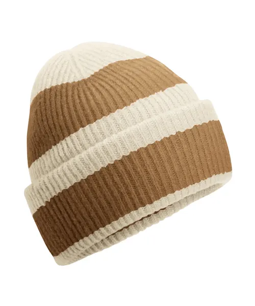 Beechfield Colour block beanie in cream, style B391R