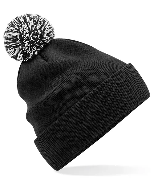 Beechfield Recycled Snowstar beanie in black, style B450R