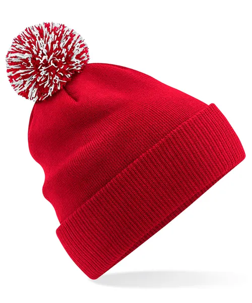 Beechfield Recycled Snowstar beanie in red, style B450R