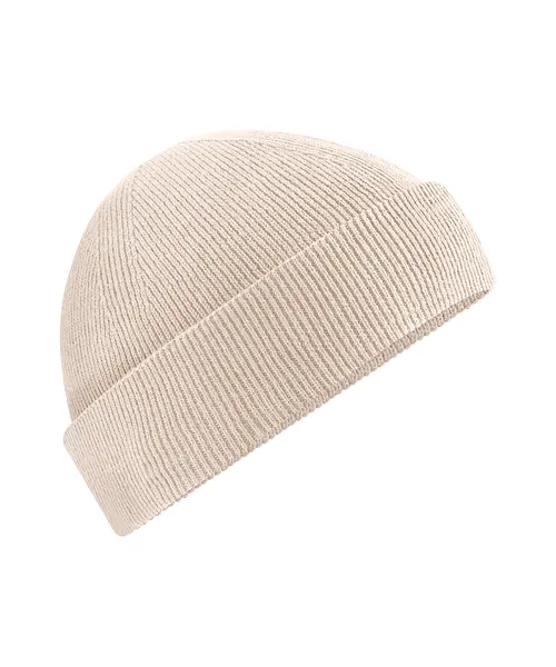 Beechfield Organic cotton fisherman beanie in beige & natural, style B832N