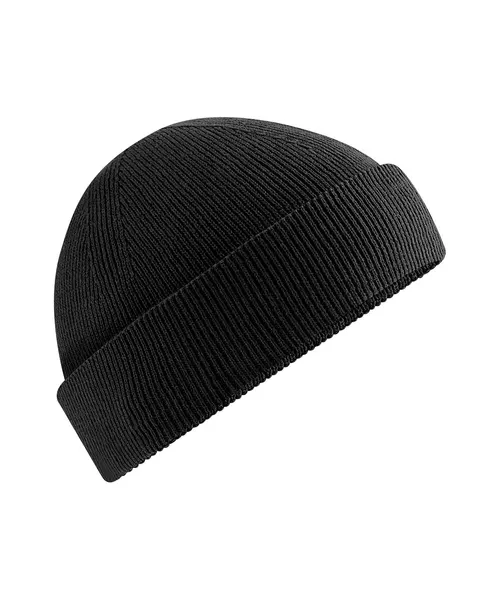 Beechfield Organic cotton fisherman beanie in black, style B832N