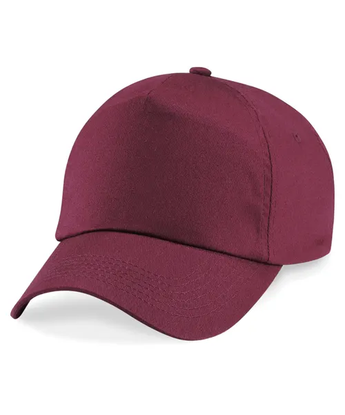 Beechfield Original 5-panel cap in burgundy, style BC010