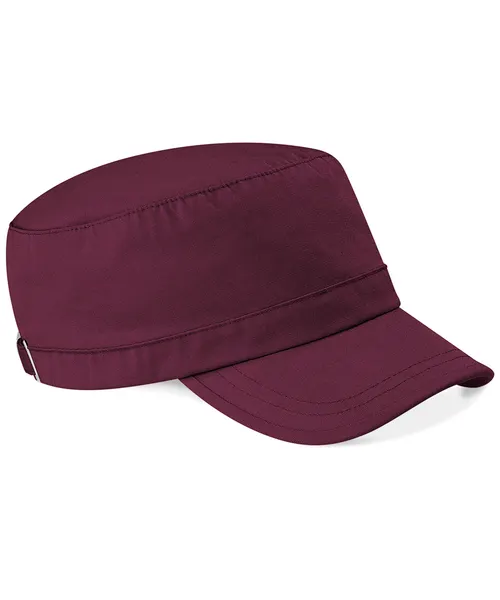 Beechfield Army cap in burgundy, style BC034
