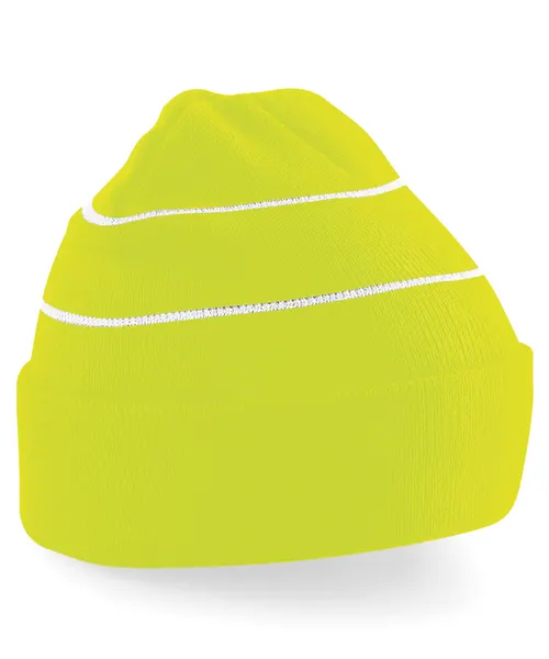 Beechfield Enhanced-viz beanie in yellow, style BC042