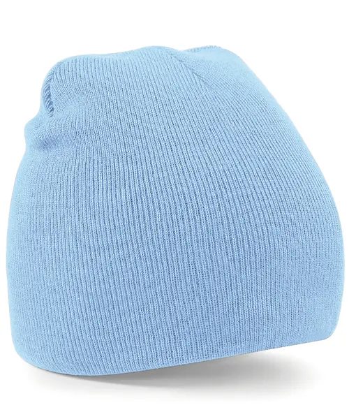 Beechfield Two-tone pull-on beanie in blue, style BC044