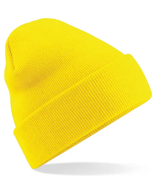 Beechfield Original cuffed beanie in yellow, style BC045