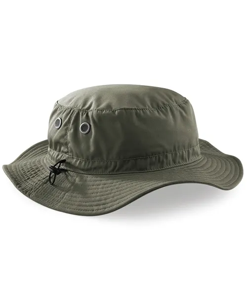Beechfield Cargo bucket hat in khaki & olive, style BC088