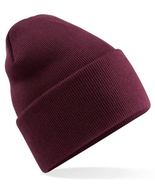 Beechfield Original deep-cuffed beanie in burgundy, style BC40R