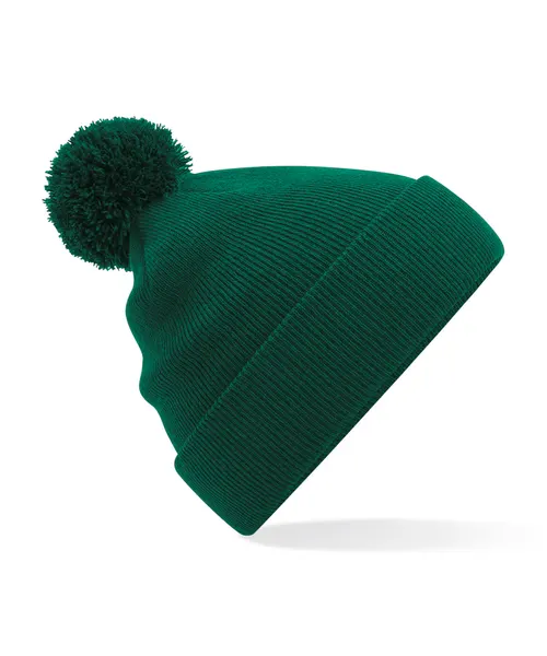 Beechfield Original pom pom beanie in green, style BC426