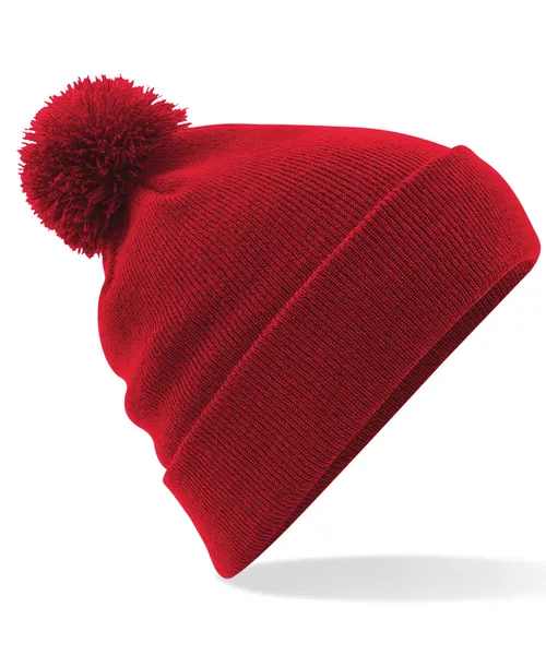 Beechfield Original pom pom beanie in red, style BC426