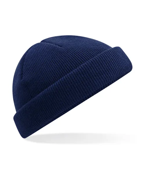 Beechfield Recycled mini fisherman beanie in navy, style BC43R