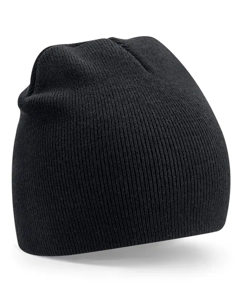 Beechfield Recycled original pull-on beanie in black, style BC44R