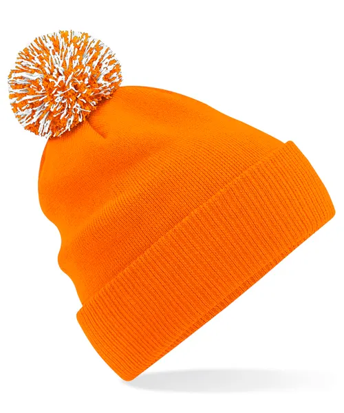 Beechfield Snowstar beanie in orange, style BC450
