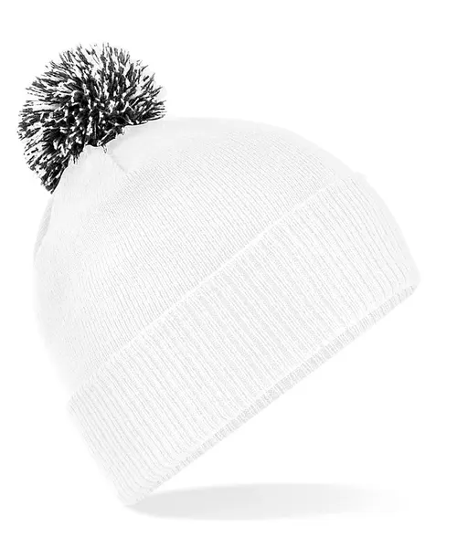 Beechfield Snowstar beanie in white, style BC450
