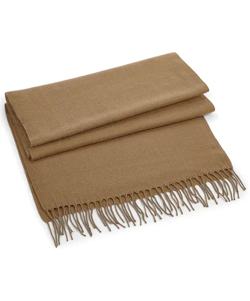 Beechfield Classic woven scarf in beige & natural, style BC500