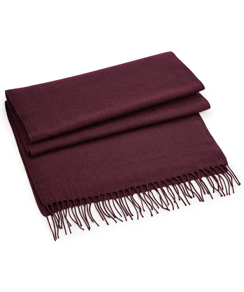 Beechfield Classic woven scarf in burgundy, style BC500