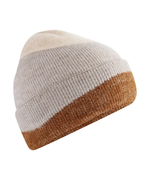 Beechfield Soft wave beanie in beige & natural, style BC532