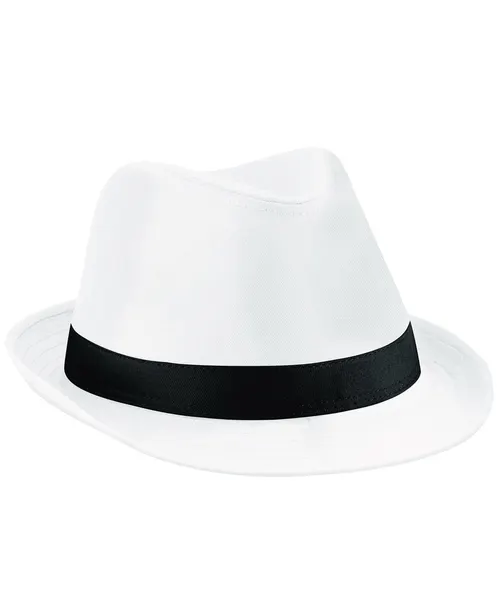 Beechfield Fedora in white, style BC630