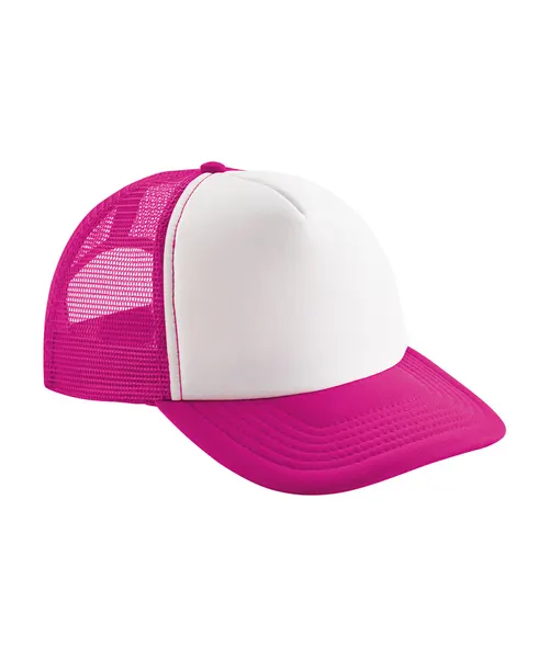 Beechfield Vintage snapback trucker in pink, style BC645