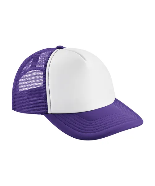 Beechfield Vintage snapback trucker in purple, style BC645
