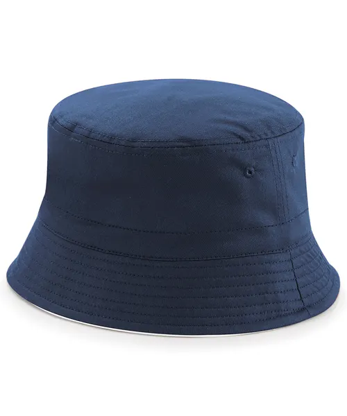 Beechfield Reversible bucket hat in navy, style BC686