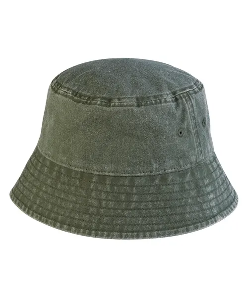 Beechfield Vintage bucket hat in khaki & olive, style BC688