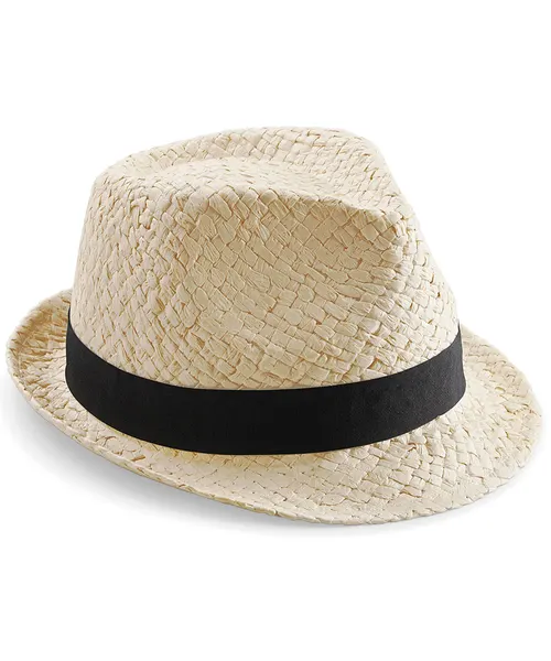 Beechfield Festival trilby in beige & natural, style BC720