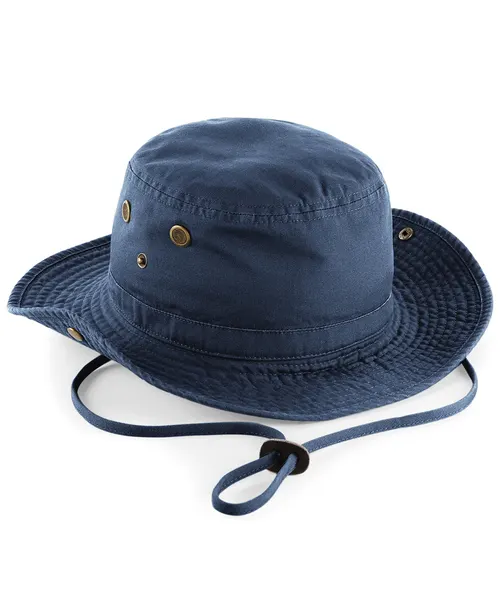Beechfield Outback hat in navy, style BC789