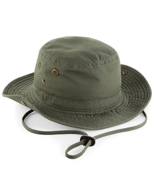 Beechfield Outback hat in khaki & olive, style BC789