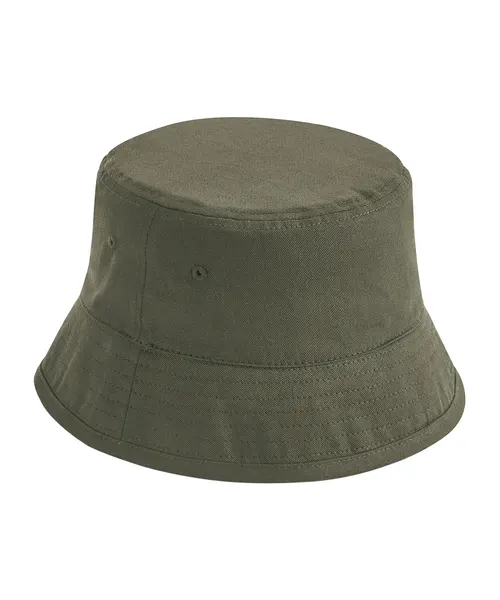 Beechfield Organic cotton bucket hat in khaki & olive, style BC90N