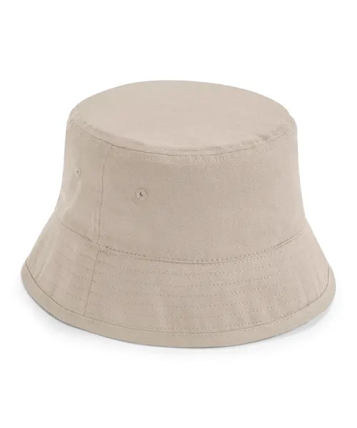 Beechfield Organic cotton bucket hat in beige & natural, style BC90N