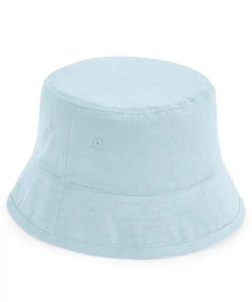 Beechfield Organic cotton bucket hat in blue, style BC90N