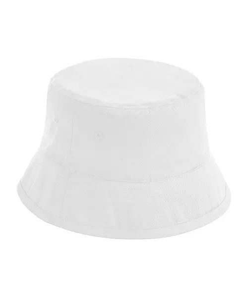 Beechfield Organic cotton bucket hat in white, style BC90N